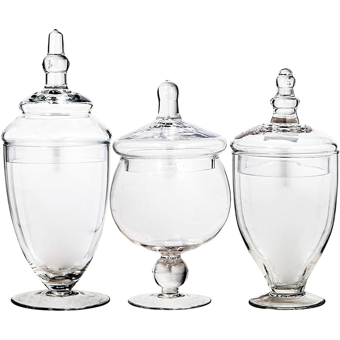 Buy Apothecary Jars with Lids Set of 3 Home Essentials & Beyond Candy