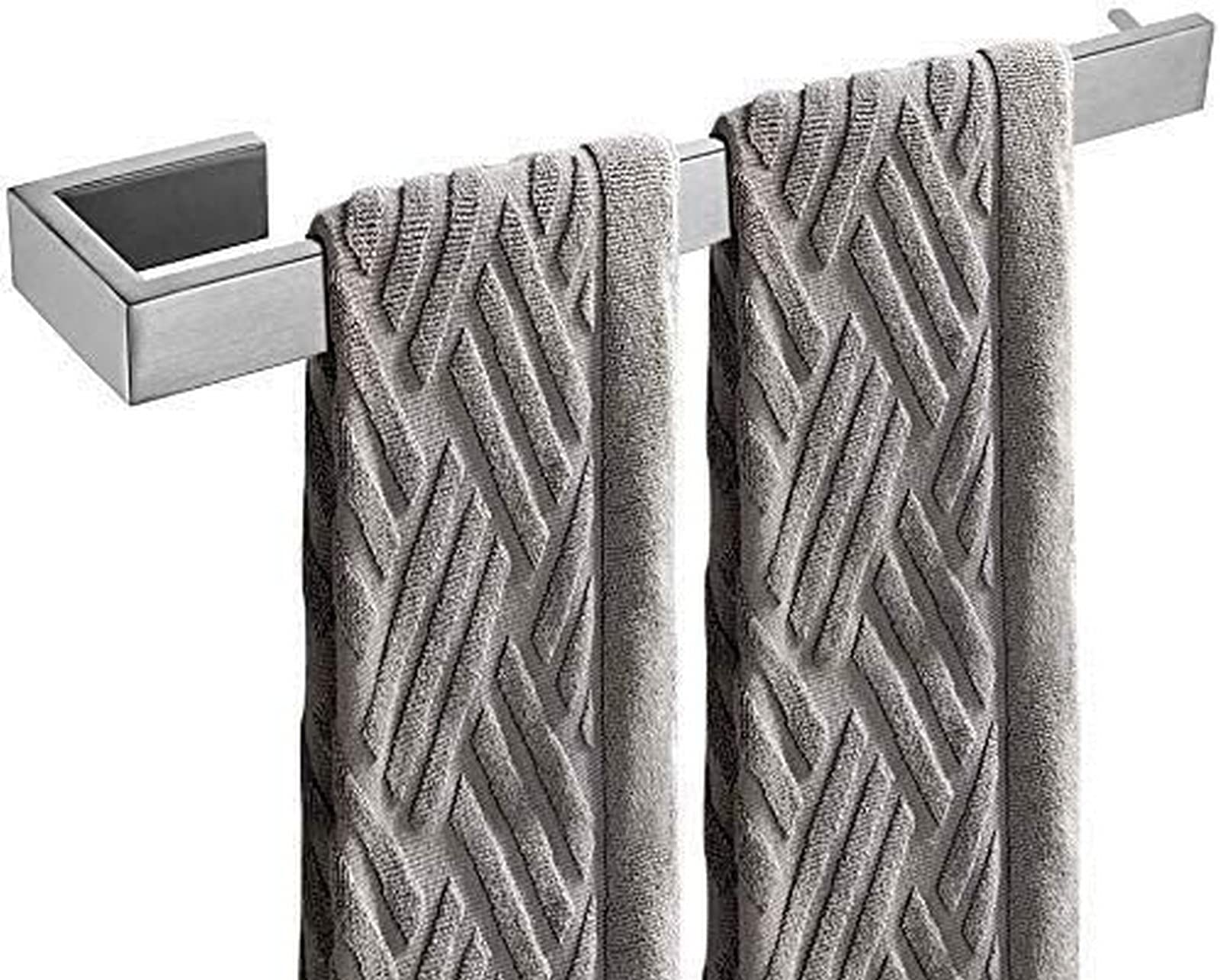 GONMDOPY Towel Rail,Towel Racks Stainless Steel Wall-Mounted Towel Rack for Kitchen Perforated Towel for Bathroom/Brush