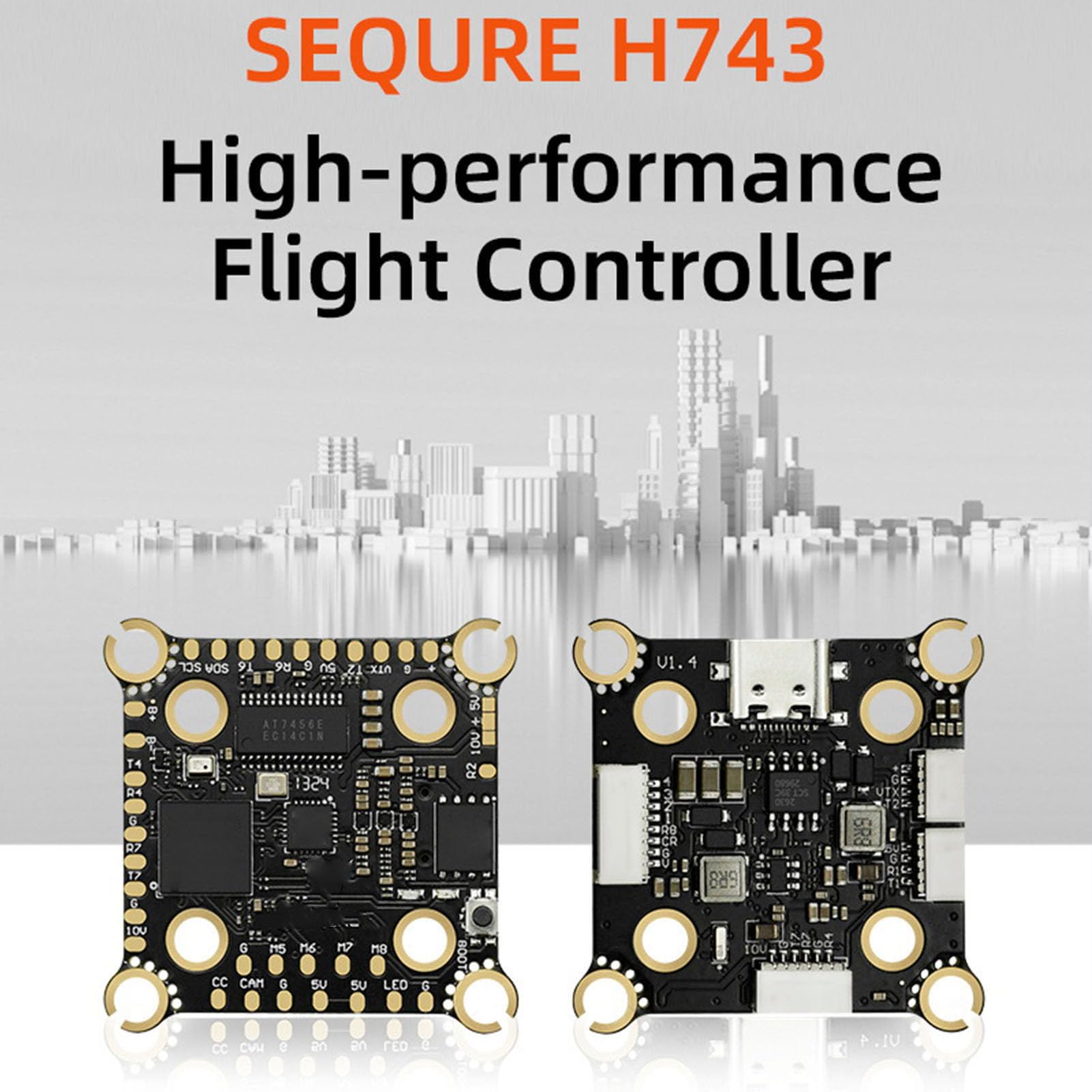 Płyta kontrolera lotu STM32H743 Gyroscope MPU6000 Wysoka wydajność procesor 480 MHz szybka reakcja dokładna kontrola stabilności dla dronów wyścigowych FPV quadcopters 20x20 mm