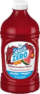 V8 Splash Zero Sugar Watermelon Burst Flavored Beverage, 64 fl oz Bottle