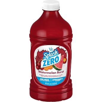 V8 Splash Zero Sugar Watermelon Burst Flavored Beverage, 64 fl oz Bottle
