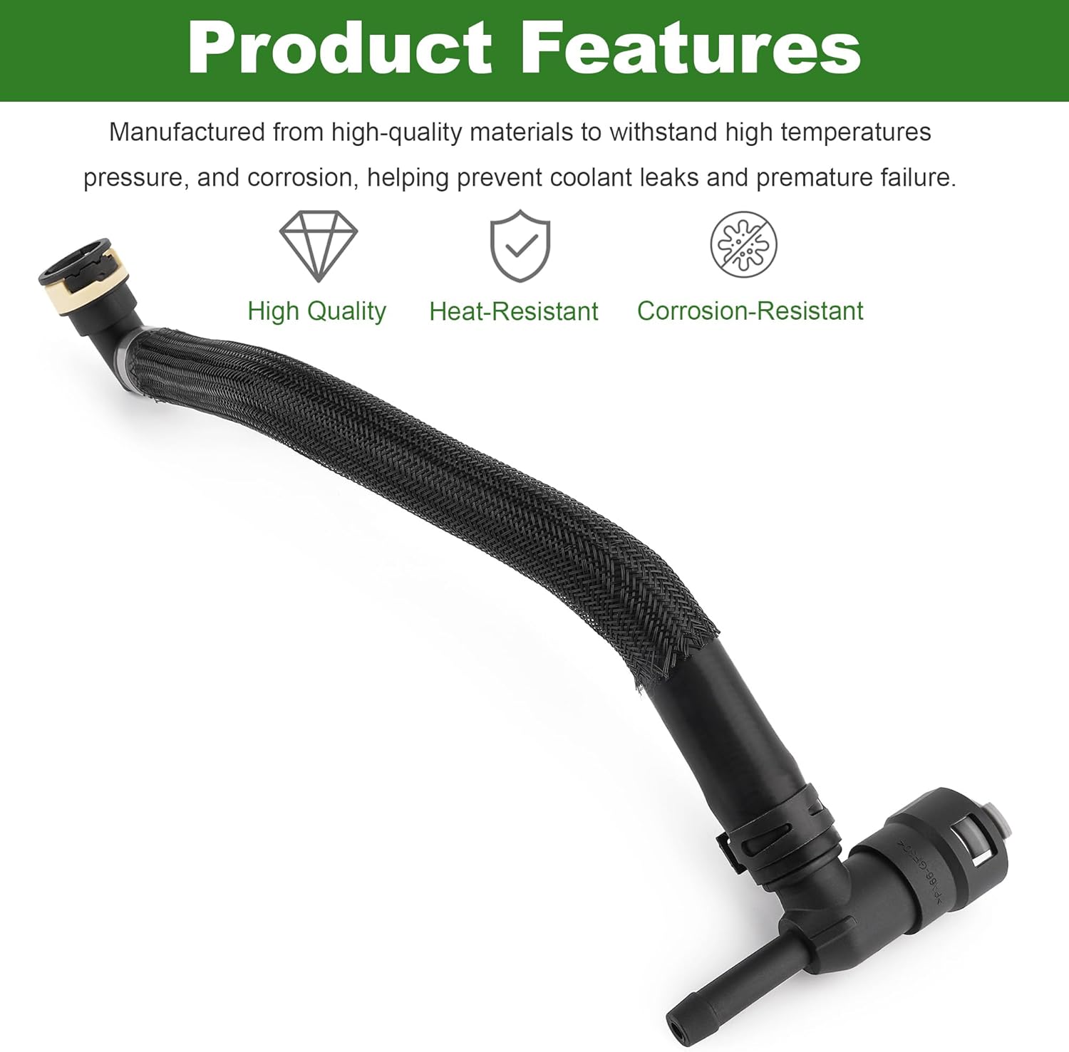 For 2017-2024 Ford Super Duty 6.7L Diesel Heater Core Inlet Hose Coolant Tube - HC3Z-18472-J, HC3Z-18472-E, HC3Z-18472-G