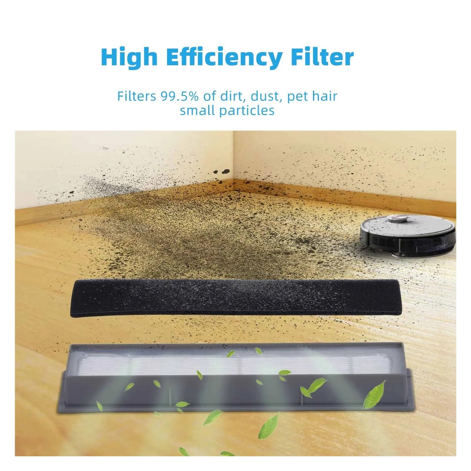Filtri E Spazzole Ricambio AD-Kit Di Pezzi Di Ricambio Per Accessori Per Aspirapolvere Robot Ecovacs Deebot OZMO 920, 950 Manutenzione Aspirapolvere Robotizzato