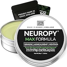 Neuropathy Cream – Turmeric, Arnica & Menthol Balm for Feet, Hands & Joints | Soothes Tingling & Nerve Sensations | Sera Organics (30g)