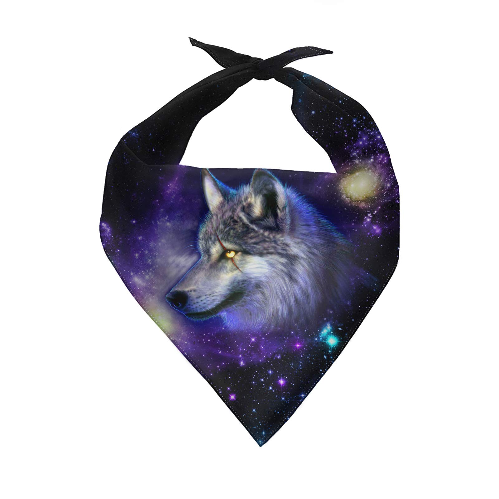 COEQINE Dog Bandanas for Large Dogs Girls Holiday,Animal Wolf Print Scarves Collapsible for Puppy Bandanas Pets Scarf Triangle Bibs Kerchief — image 1