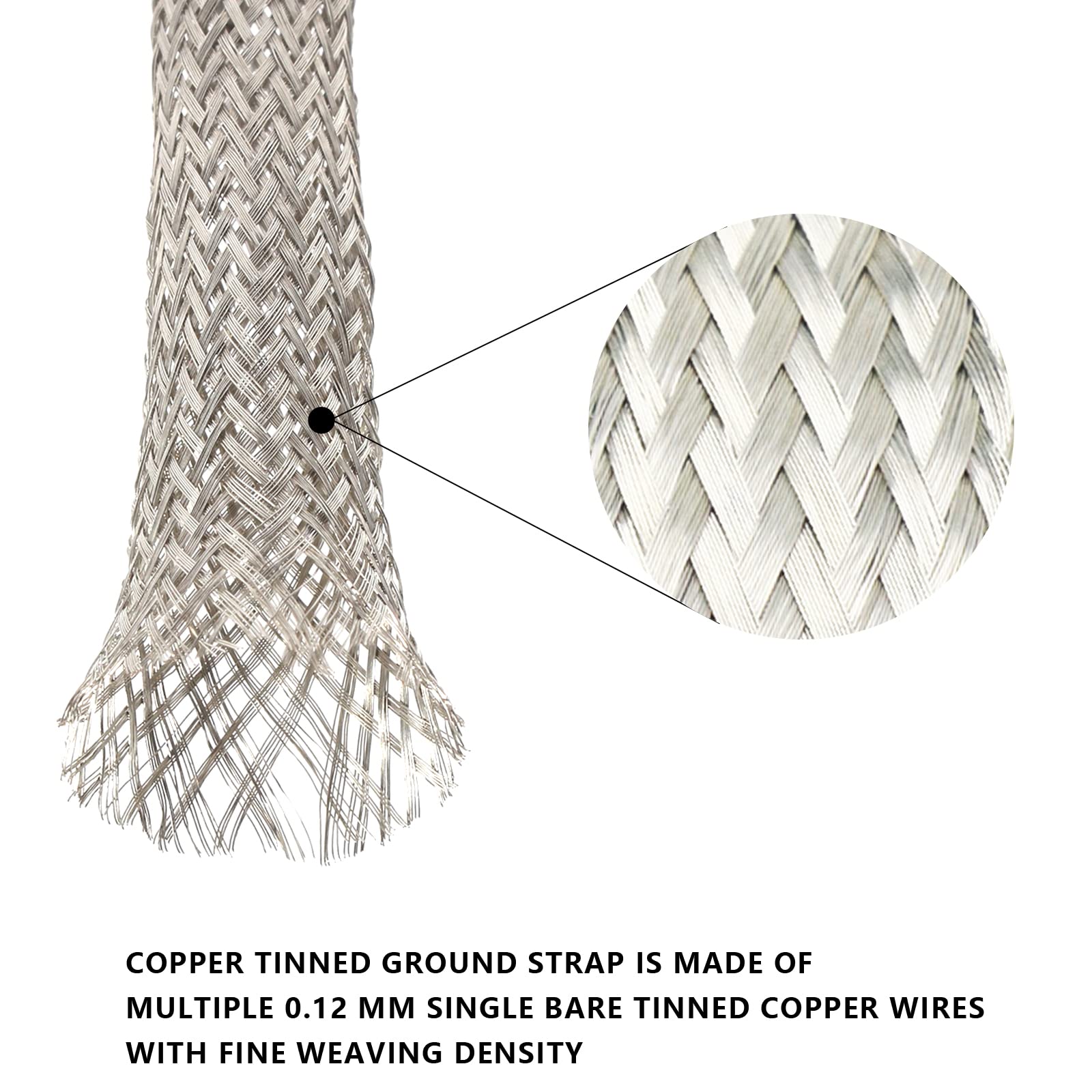 Cable Trenzado De Cobre Estañado, Funda Protectora De Alambr | Meses