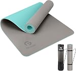 Tapis de yoga Gruper antidérapant, tapis de fitness écologique avec sangle de transport, tapis de yoga professionnel pour femmes, tapis d'entraînement pour la maison, Pilates et exercices au sol