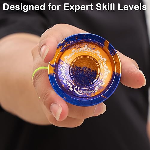 Miniatura 6 de WATIEOBOO Yoyo Yoyo profesional de trucos para niños principiantes Yoyo que no responde para adultos jugadores intermedios avanzados con rodamiento