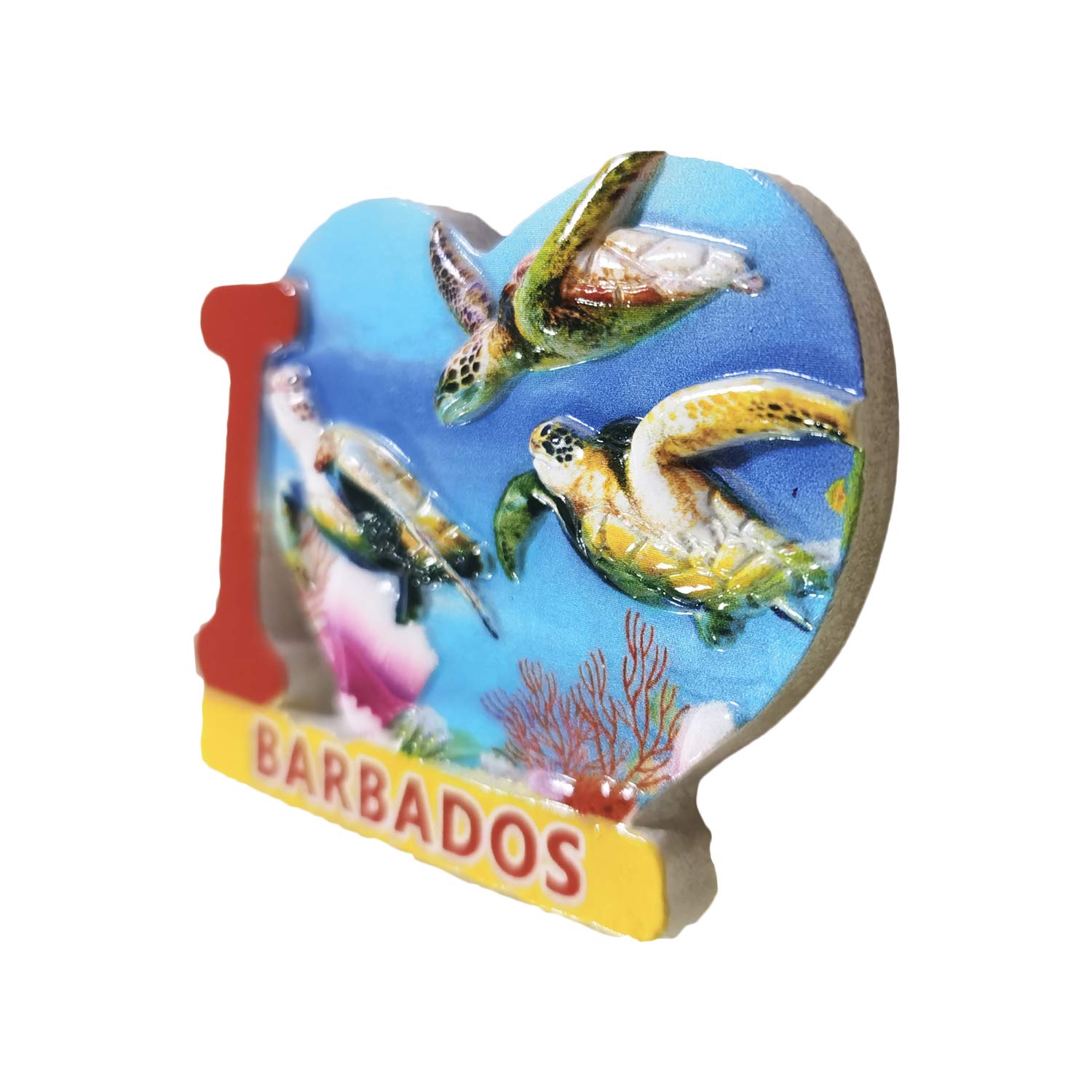 3D Barbados magnete frigo souvenir regalo casa cucina arredamento frigorifero collezione di adesivi magnetici