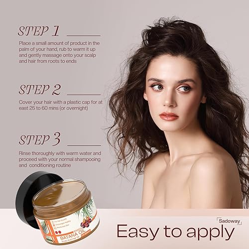 Miniatura 8 de SADOWAY Aceite de batana para el crecimiento del cabello aceite de batana orgánico para el crecimiento del cabello Previene la pérdida de cabello