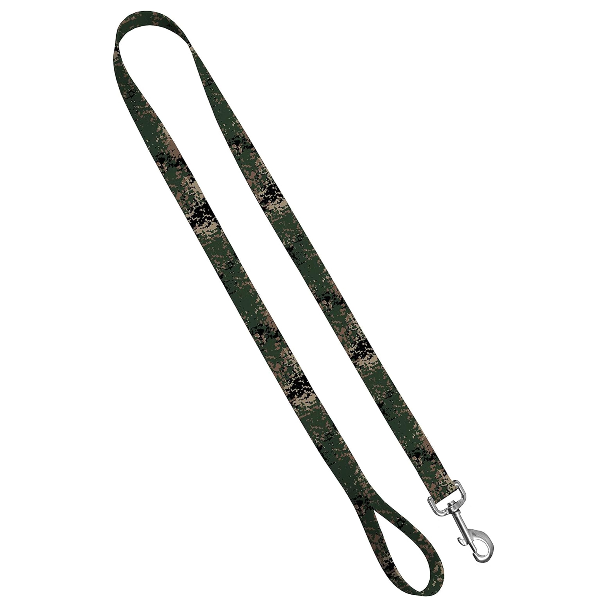 Camo Dog Leash - Camouflage Dog Lead Waterproof with Easy Grip Loop - 1 Inch x 6 Feet, Jarhead Camo