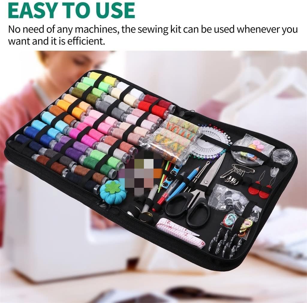 WERFOGH Sewing Kits DIY Multi-Function Box Set Hand Quilting Stitching Embroidery Thread Accessories