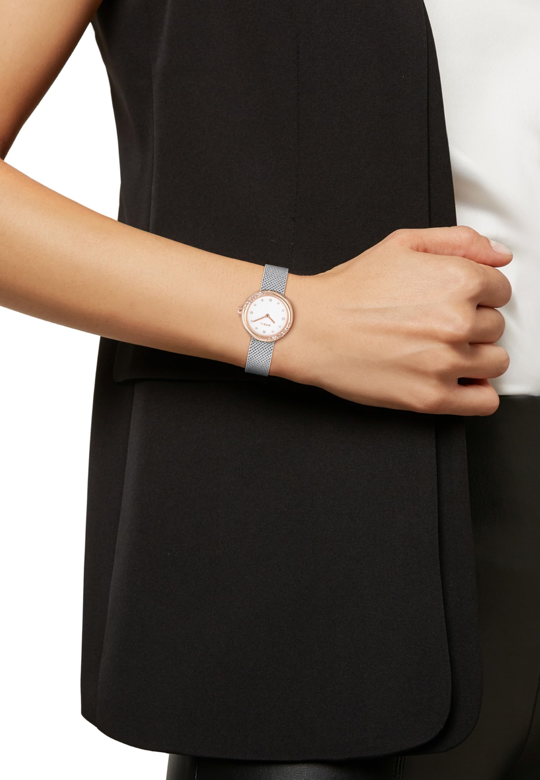 Breil Orologio Donna, Bracciale in Acciaio, Cassa 26 cm | Collezione WISH WATCHES, Movimento Quarzo Analogico, Resistente all'acqua 30 metri, Idee regalo Donna