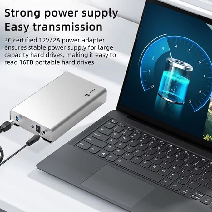 Caja externa USB 3.0 para disco 3.5, aluminio miniatura 3