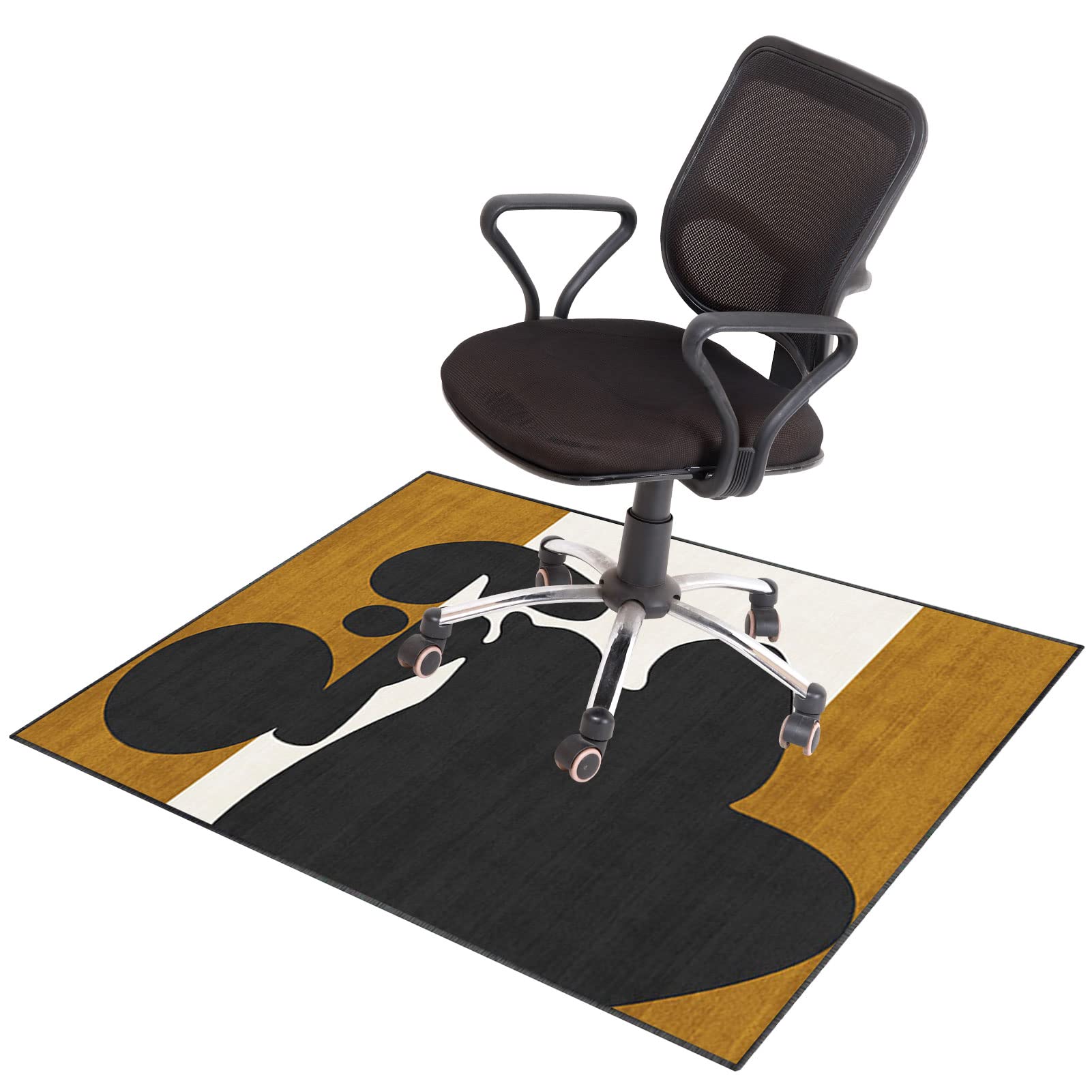 EYZO 90 × 120 cm Office Chair Mat For Hardwood Floor Mat For Carpeted Floor Protector Mat For Desk Chair Computer Chair Mat Protector Chair Carpet For Home And Office Protects Floors Anti-skidding