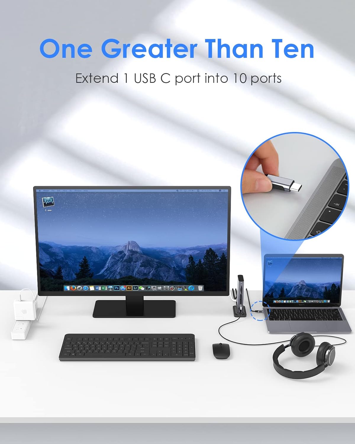 LENTION USB C Docking Station with 100W PD, 4K HDMI, VGA, Ethernet, Card Reader, USB 3.0&Aux Adapter for MacBook Pro, New Mac Air/Surface/Steam Deck, More, Stable Driver Certified(CB-D55, Space Gray) : Electronics