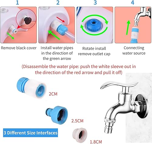 Miniatura 6 de Fuente de agua potable para perros al aire libre, juguete automático para perros, dispensador de agua potable activado por pies, dispensador de agua