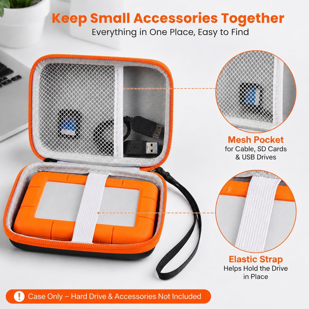 ALKOO Case for LaCie Rugged Mini 1TB/2TB/4TB/5TB External Hard