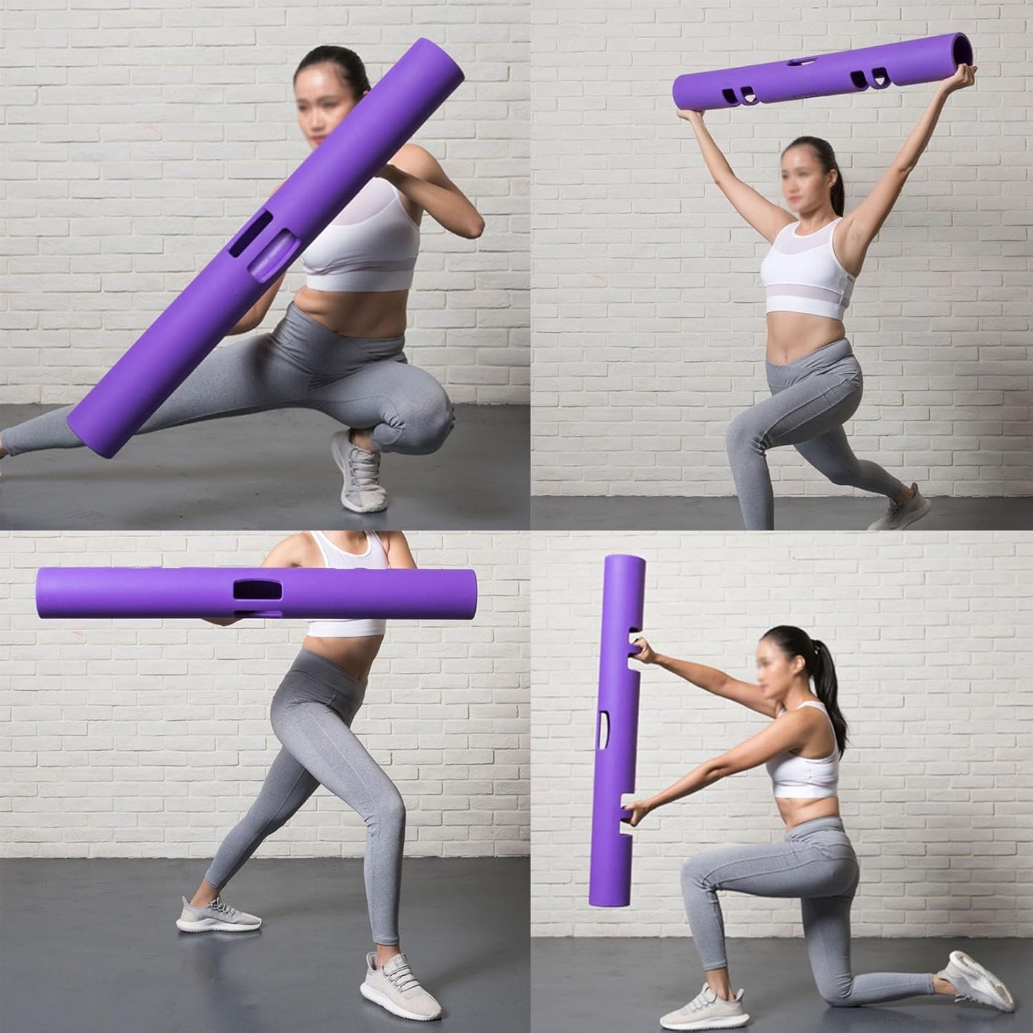 XLTFUC 4kg Fitness Tube Portable Durable Training Rubber Bar Weighted Fitness TPR Bucket for Weighted Exercise Training Men and Women Yoga Column