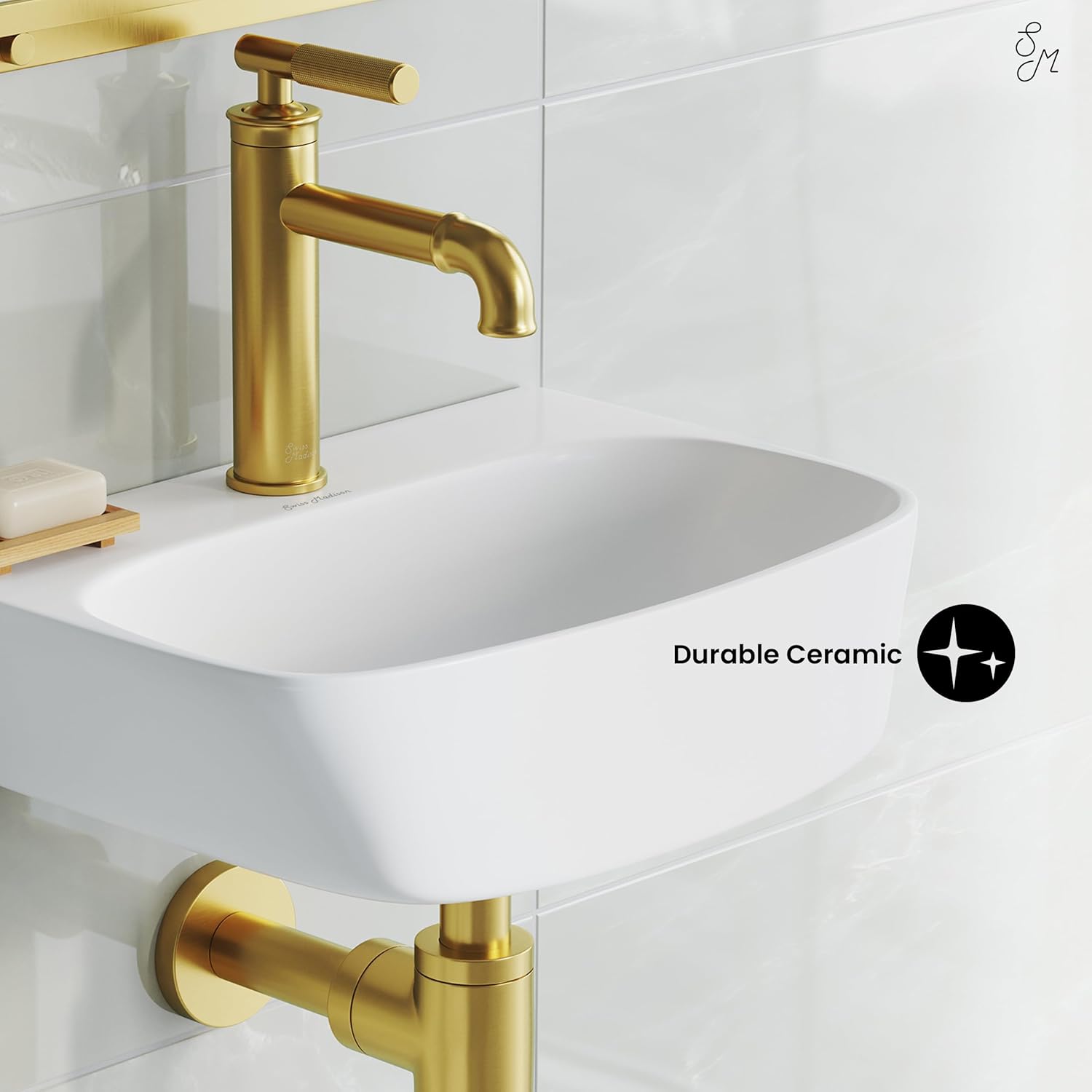 Swiss Madison Well Made Forever SM-WS329, St Tropez Wall Hung Sink