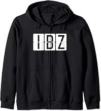 IBZ Ibiza Airport Code Zip Hoodie