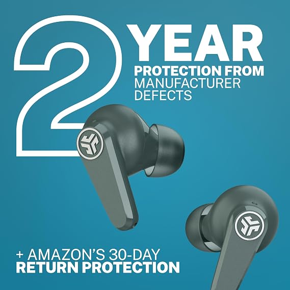 JLab Go Pods ANC Earbuds - Hybrid Active Noise Cancelling Bluetooth, Sage