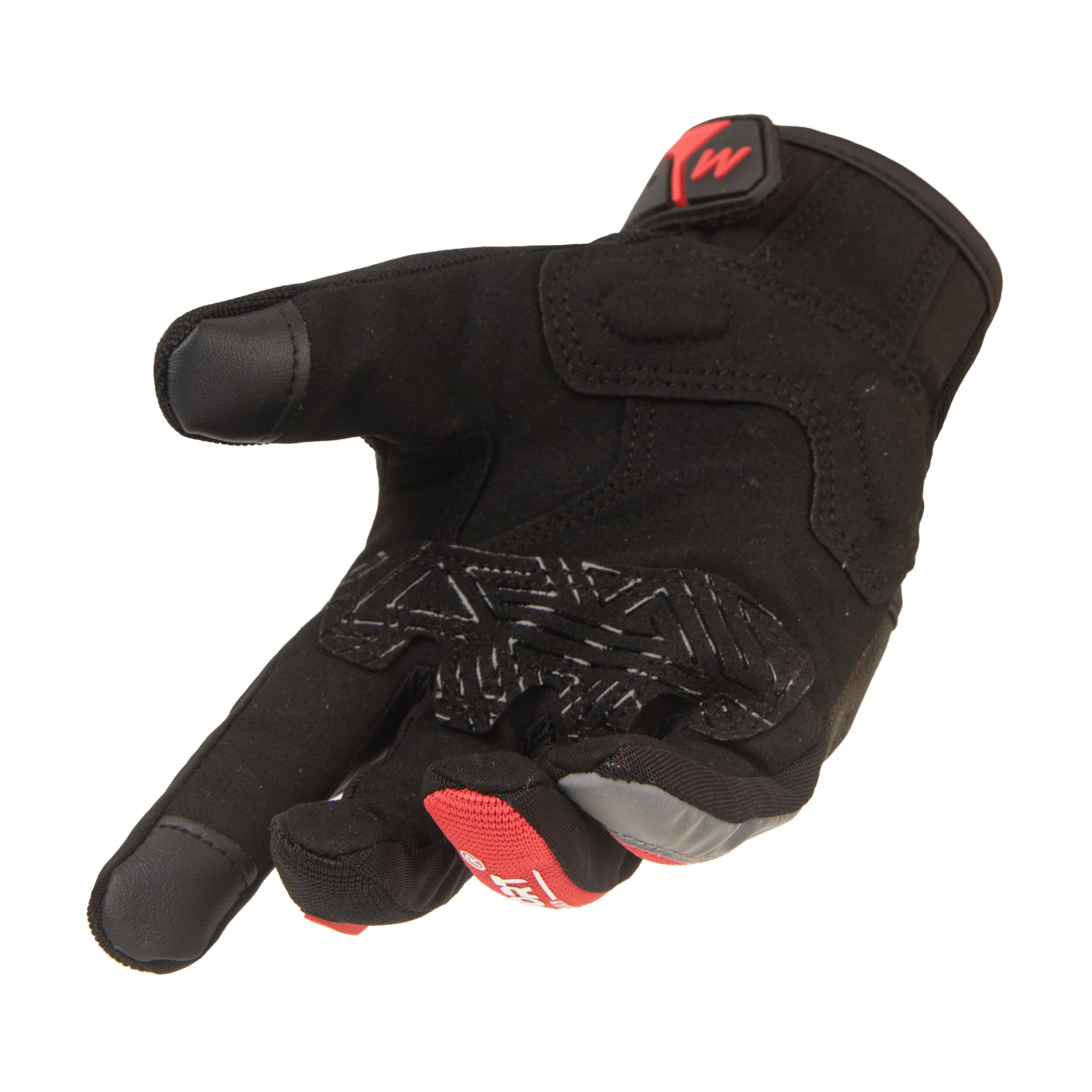 Msport Guanti Moto Motocross con Protezioni in Carbonio – Antiscivolo, Traspiranti e Touch Screen, Ideali per Motociclismo, Enduro e Scooter