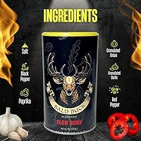 Vista 4 de Bald Buck Paquete de 2 condimentos, 8 onzas (1 sabor audaz + 1 quema lenta) condimento para pollo BBQ Rib Rub Condimento y frote para barbacoa