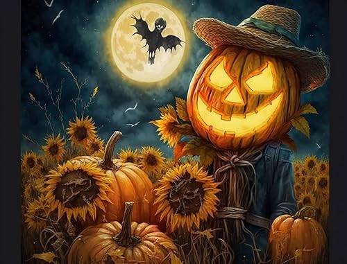 Miniatura 8 de Rompecabezas de 500 piezas para adultos, rompecabezas de madera segura con luces de calabaza malvada, rompecabezas interactivo divertido para la