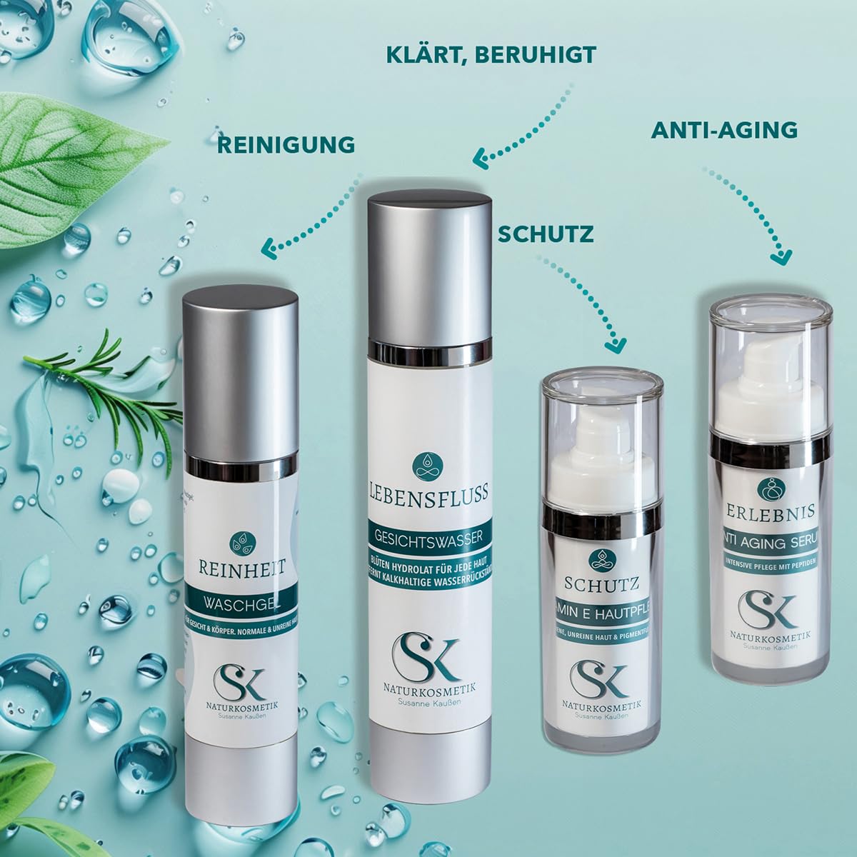 SK Naturkosmetik ENERGIE Gesichtscreme – Tagescreme mit Q10, Vitamin A, Vitamin E, Aloe Vera & Phospholipiden | Feuchtigkeit, Anti-Aging & Schutz | Naturkosmetik für Frauen & Männer | Made in Germany
