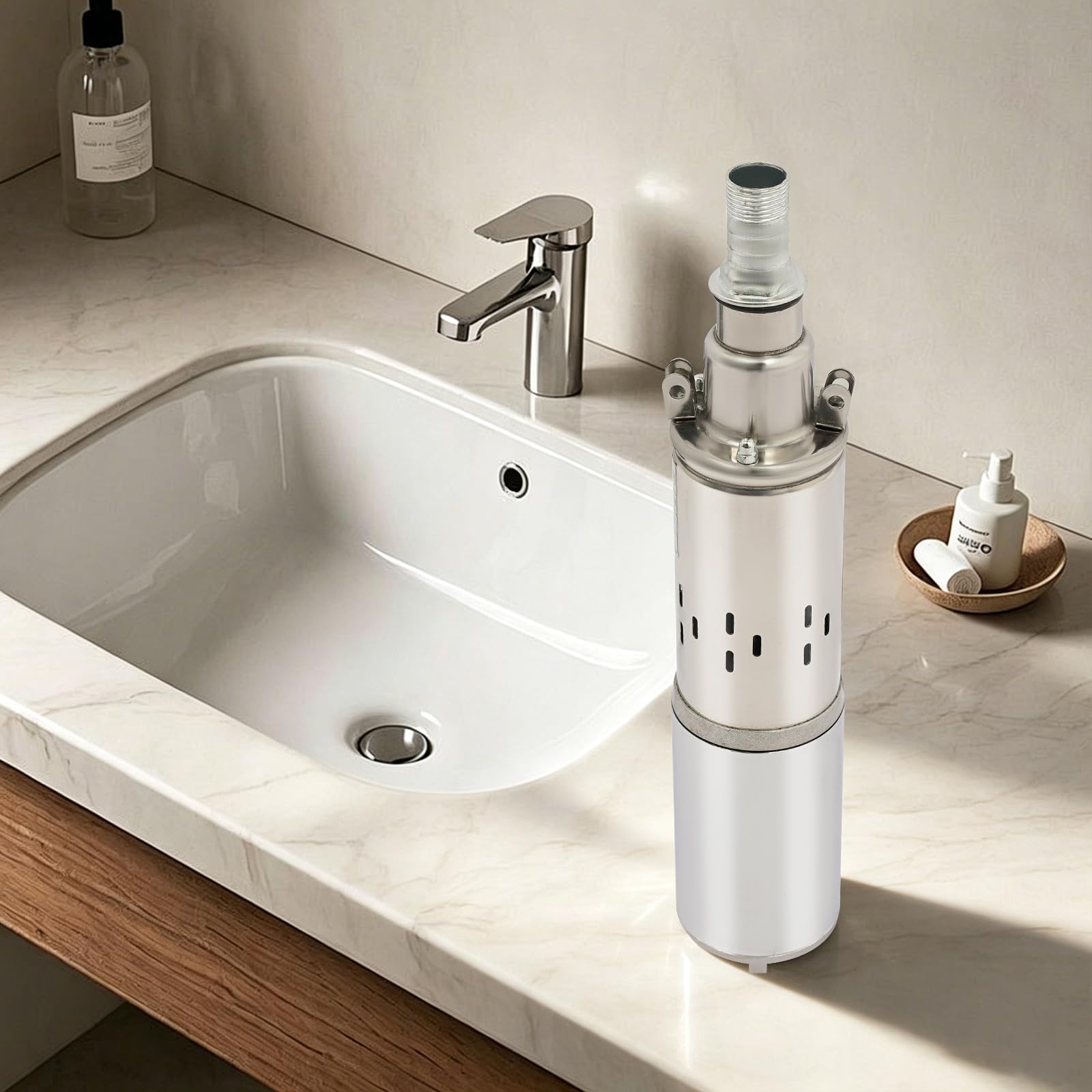 Tiefbrunnen-Solarpumpe 24V 200W Edelstahl Tauchpumpe