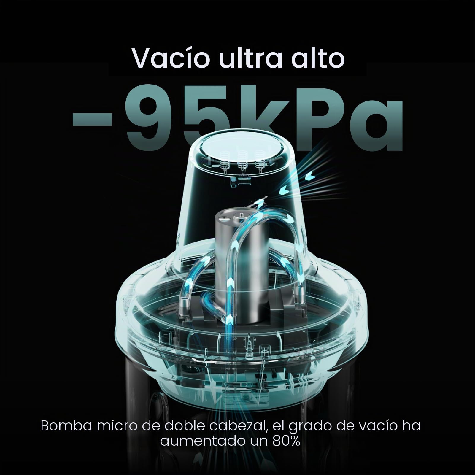 Resiners Eliminador de Burbujas de Resina, Elimina rápidamente Las Burbujas en 9 Minutos, cámara de desgasificación al vacío de 95 kPa, máquina sin Aire de Resina epoxi para Manualidades
