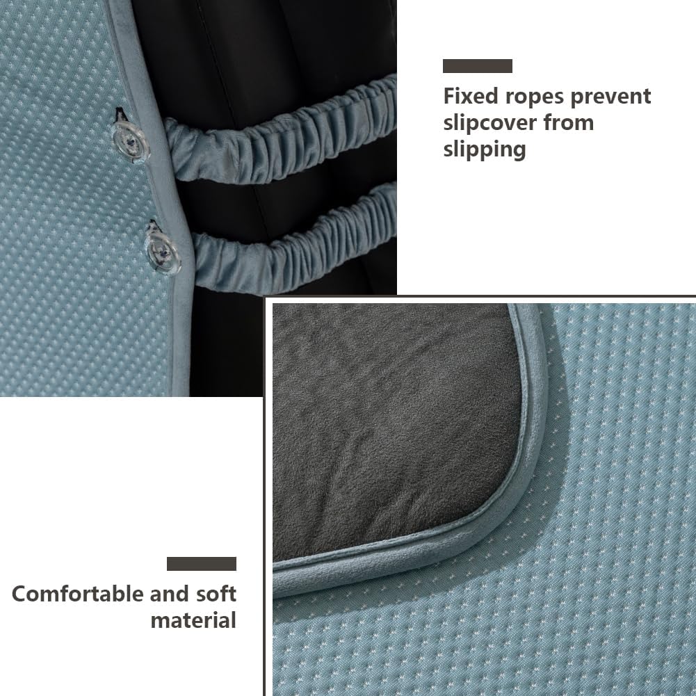 STONECREST Recliner Chair Cover, True Cooling Recliner Slipcover, Stay in Place (Ocean, Recliner 23" Regular)