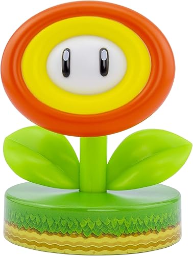 Miniatura 1 de Paladone Super Mario Fire Flower Icon Light - Producto oficial de Nintendo, color verde