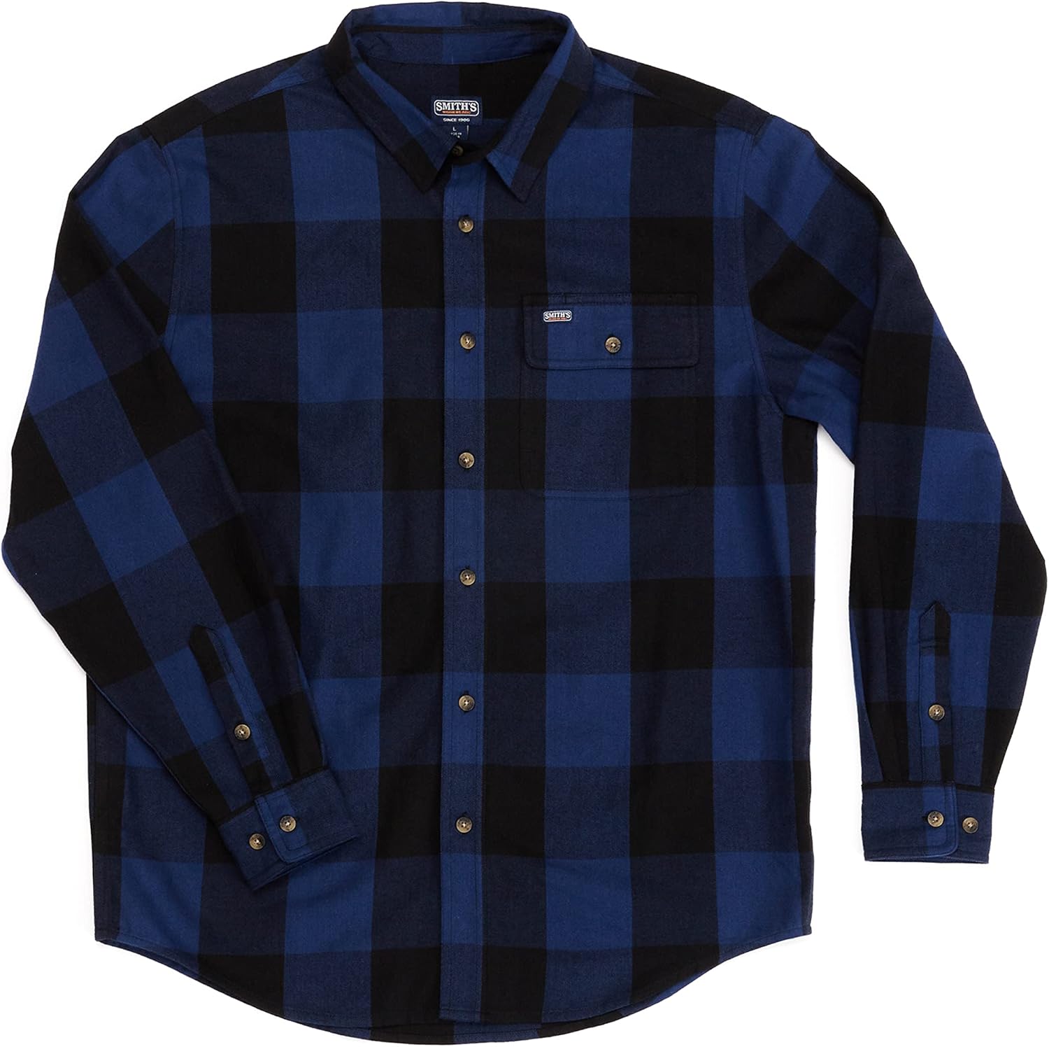 Smith's Workwear Mens Big Men's Pocket Flannel Shirt - Image 9