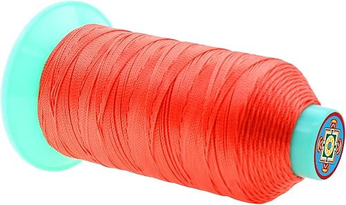 Miniatura 154 de Mandala Crafts Hilos de coser resistentes de nailon consolidado, hilo para tejer jeans de cuero, hilos de tapicería marina al aire libre, Beige