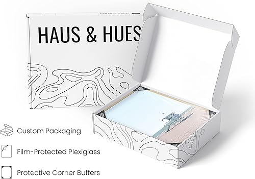 Miniatura 4 de HAUS AND HUES Juego de 4 impresiones artísticas para pared de playa, decoración náutica con temática oceánica, impresiones artísticas de playa