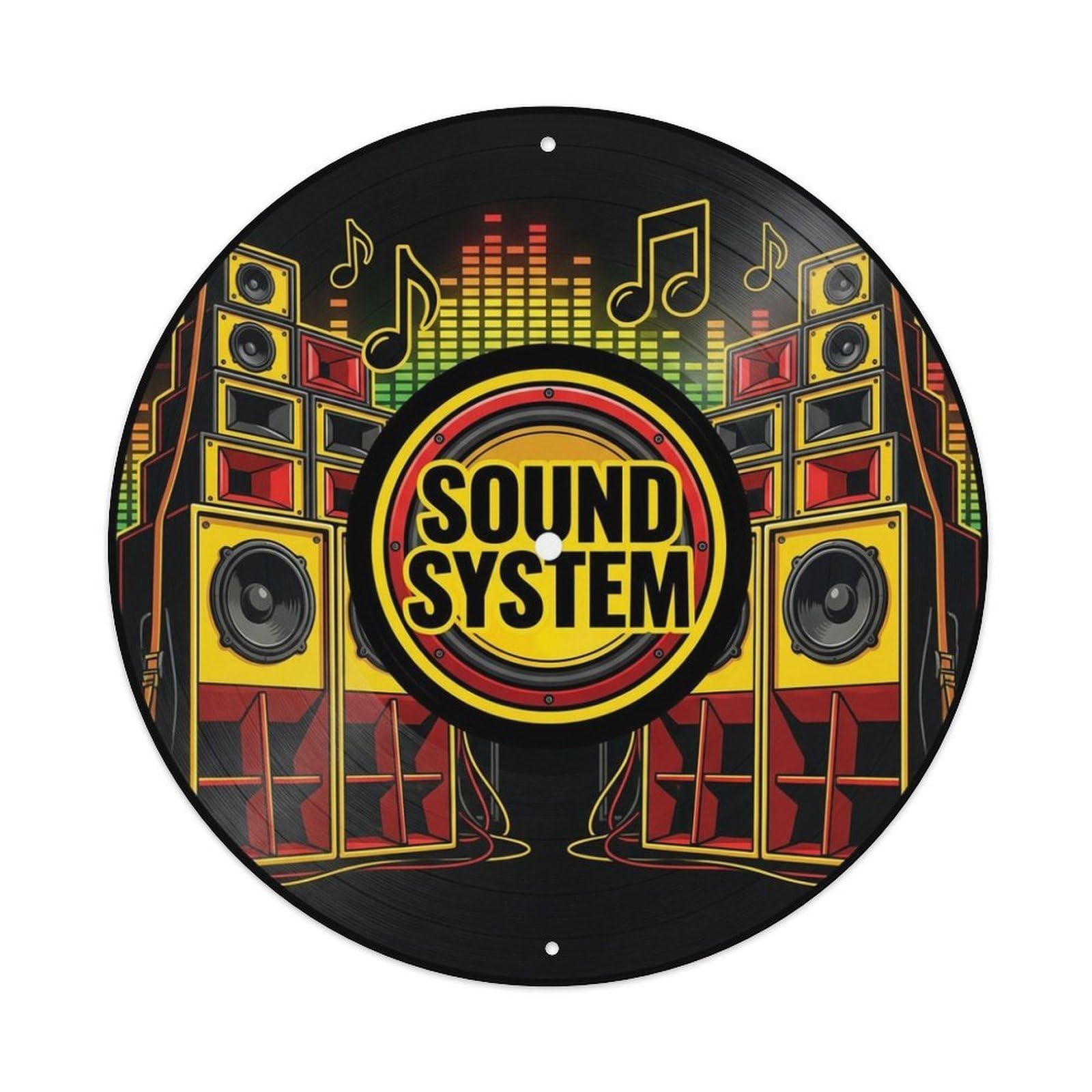 Reggae Vinyl Groove Sound System Music Cover Metal Tin Sign