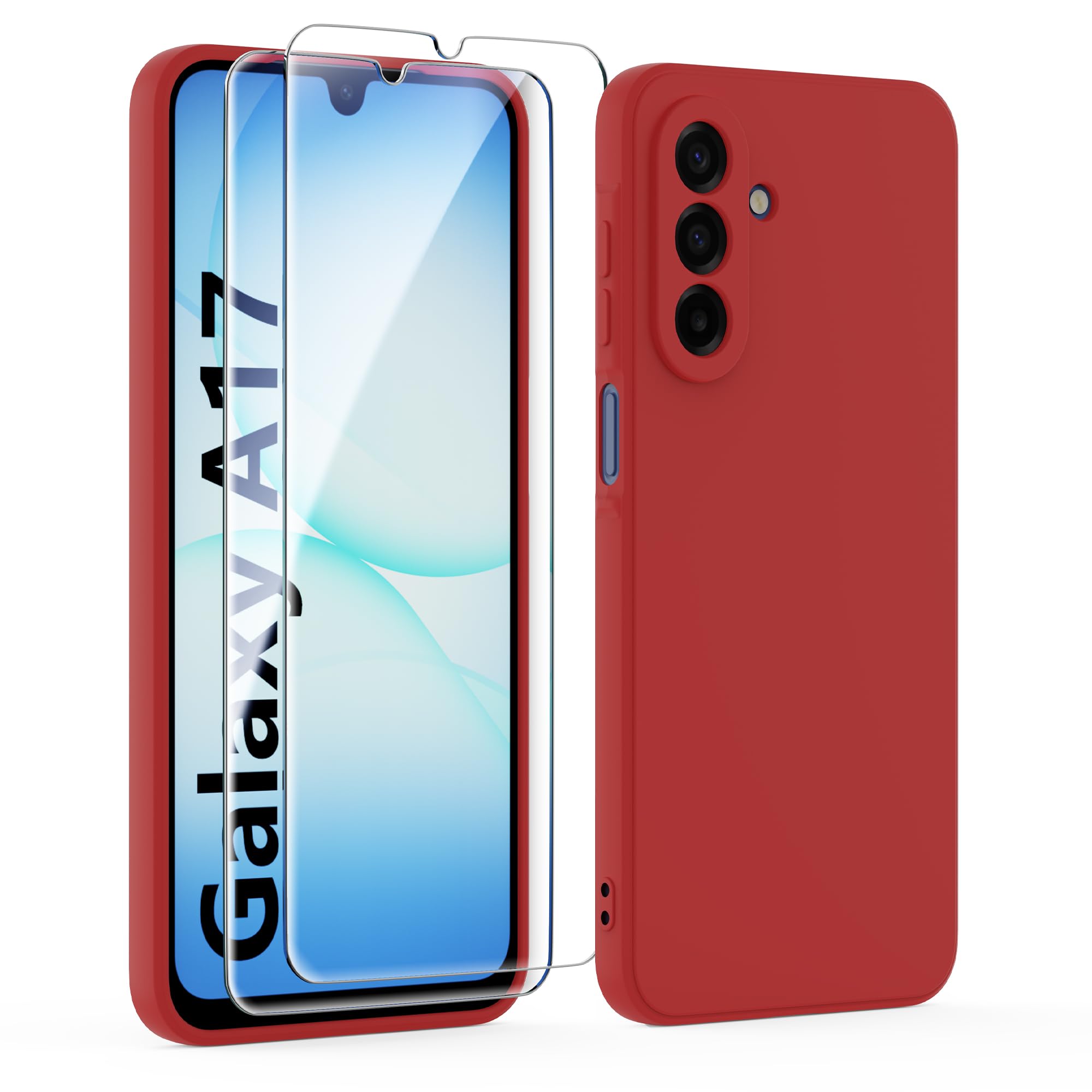 MIKULLE Matte Hülle für Samsung Galaxy A17 5G / 4G und 1 Stü