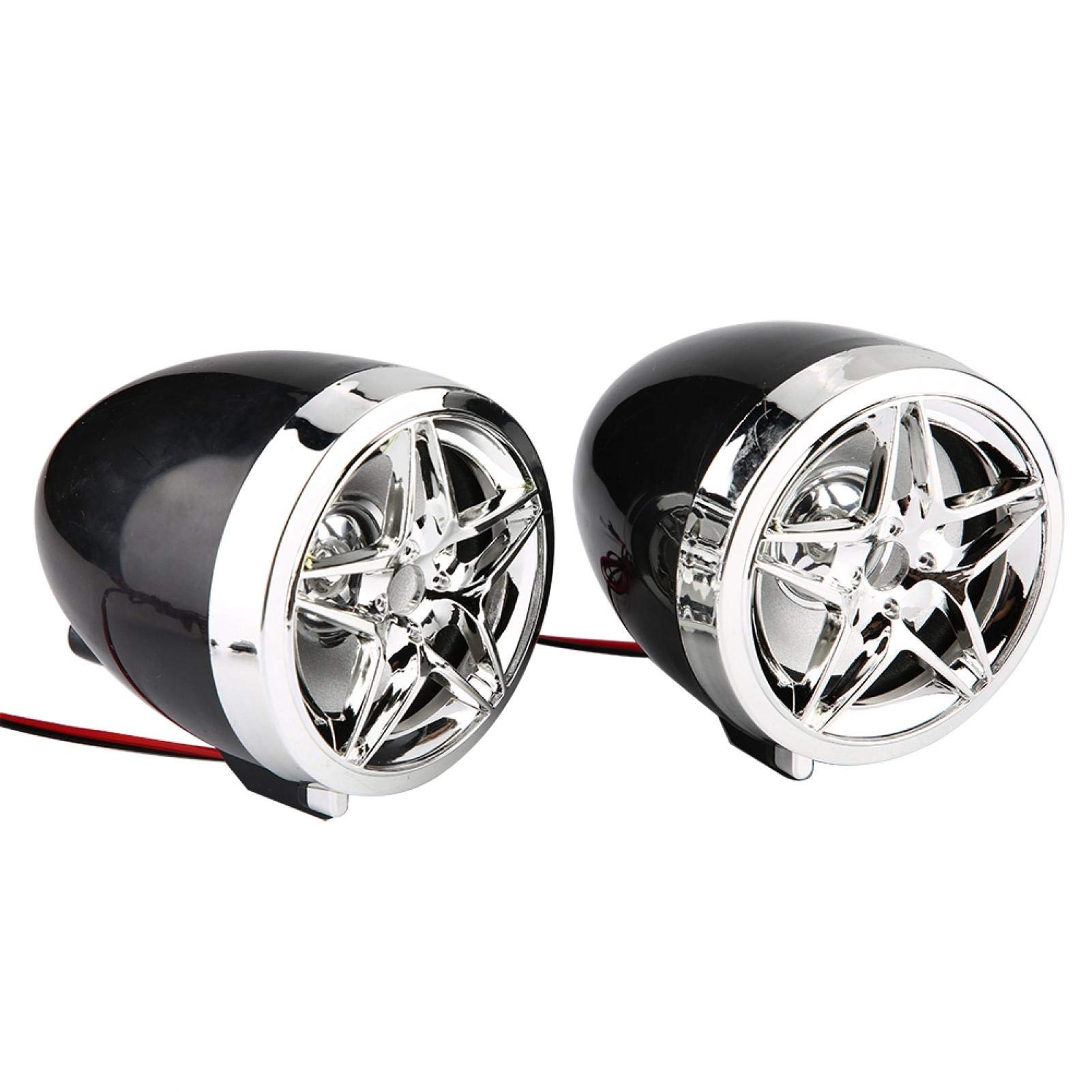 Motocicleta Moto Altavoces Bluetooth Impermeable, Montaje en Manillar BT Reproductor de MP3 Audio Amplificador de Altavoz estéreo Portador de Tarjeta USB TF