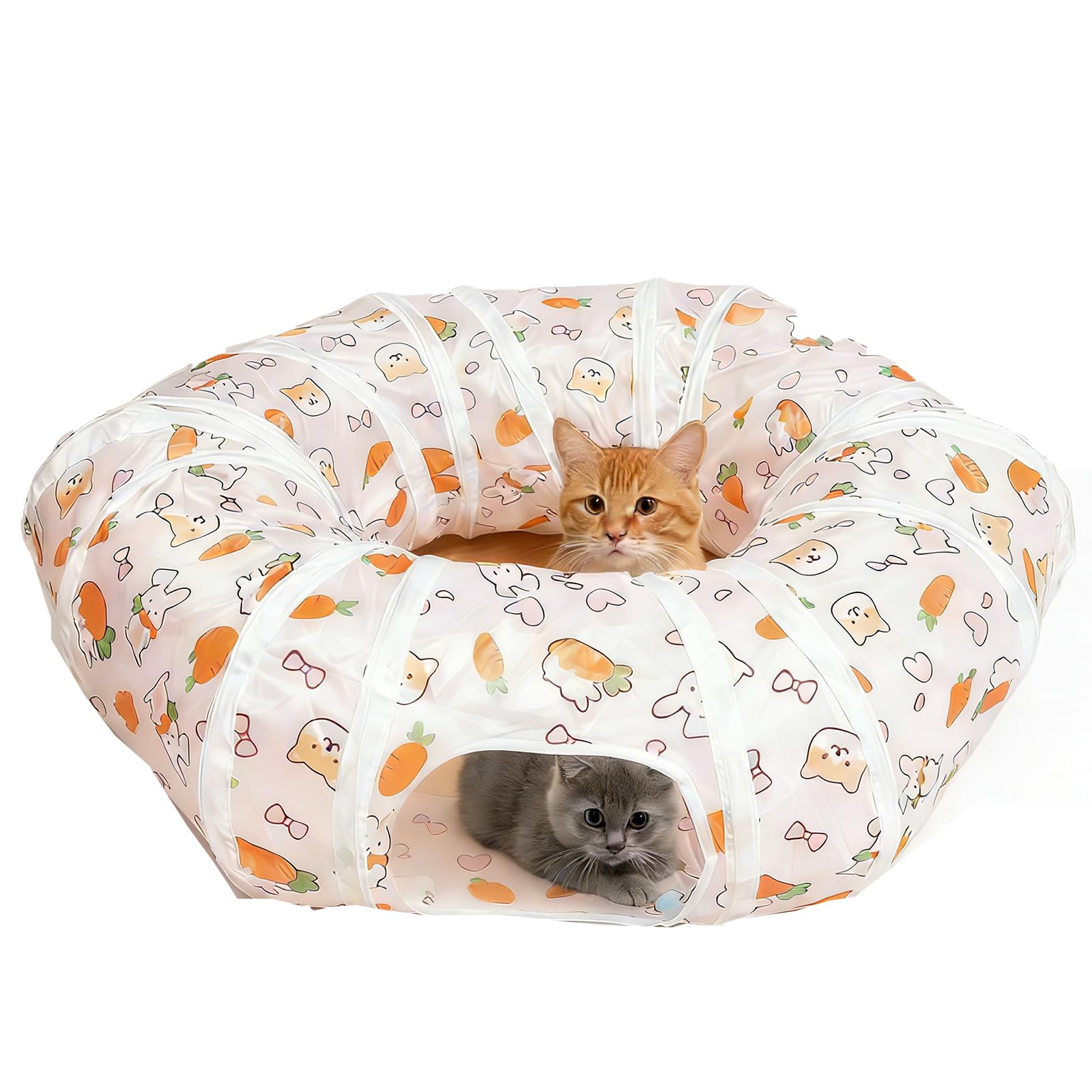 Túnel interactivo para gatos y tienda de campaña plegable para juego y entrenamiento de mascotas