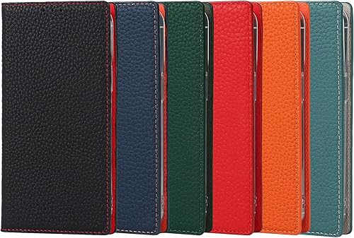 Miniatura 7 de Havaya Funda de piel auténtica para iPhone 13 Pro con tarjetero para mujer, con ranuras para tarjetas de crédito, color negro