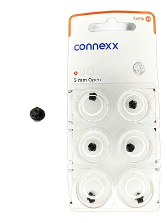 جديد - Connexx Eartip 3.0 - مفتوح بواسطة Signia المعروف سابقًا باسم Siemens 5mm