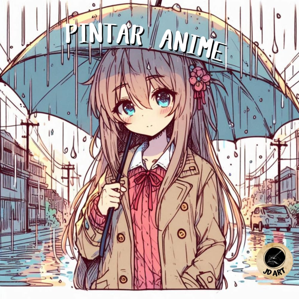Libro para colorear ANIME | Arte Manga | Pintar Anime | Libro pintar Manga y anime