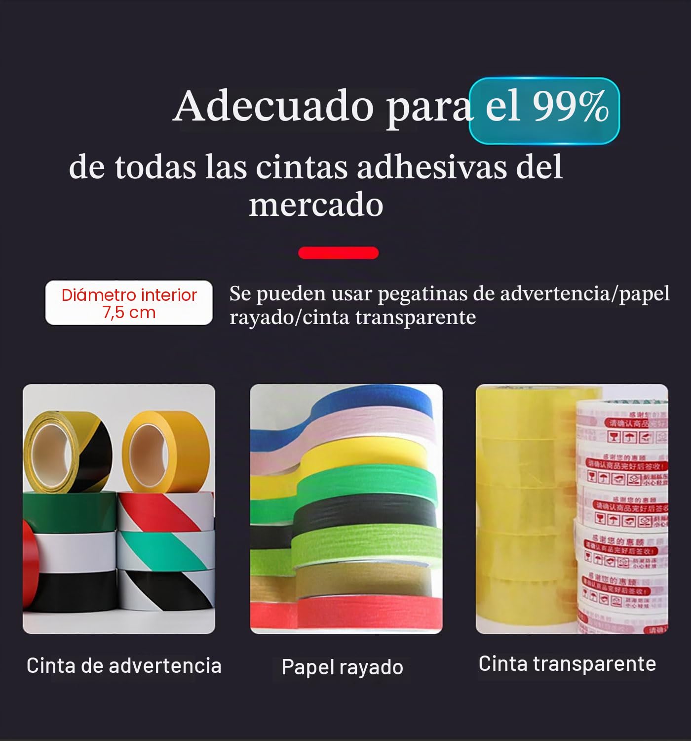Aplicador de Cinta para Suelos,con Rodillo de Goma, para Marcar Suelos, Marcar Carriles de Cancha