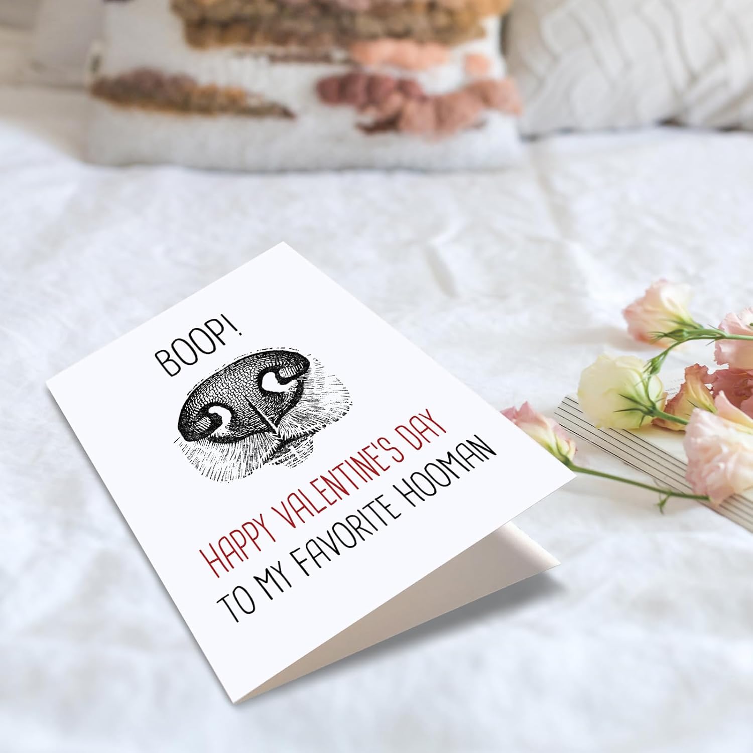 Spercy Funny Valentine's Day Card from The Dog, Cute Valentines Day Card for Dog Mom Dad, Puppy Nose Valentines Day Cards for Women Men - Image 7