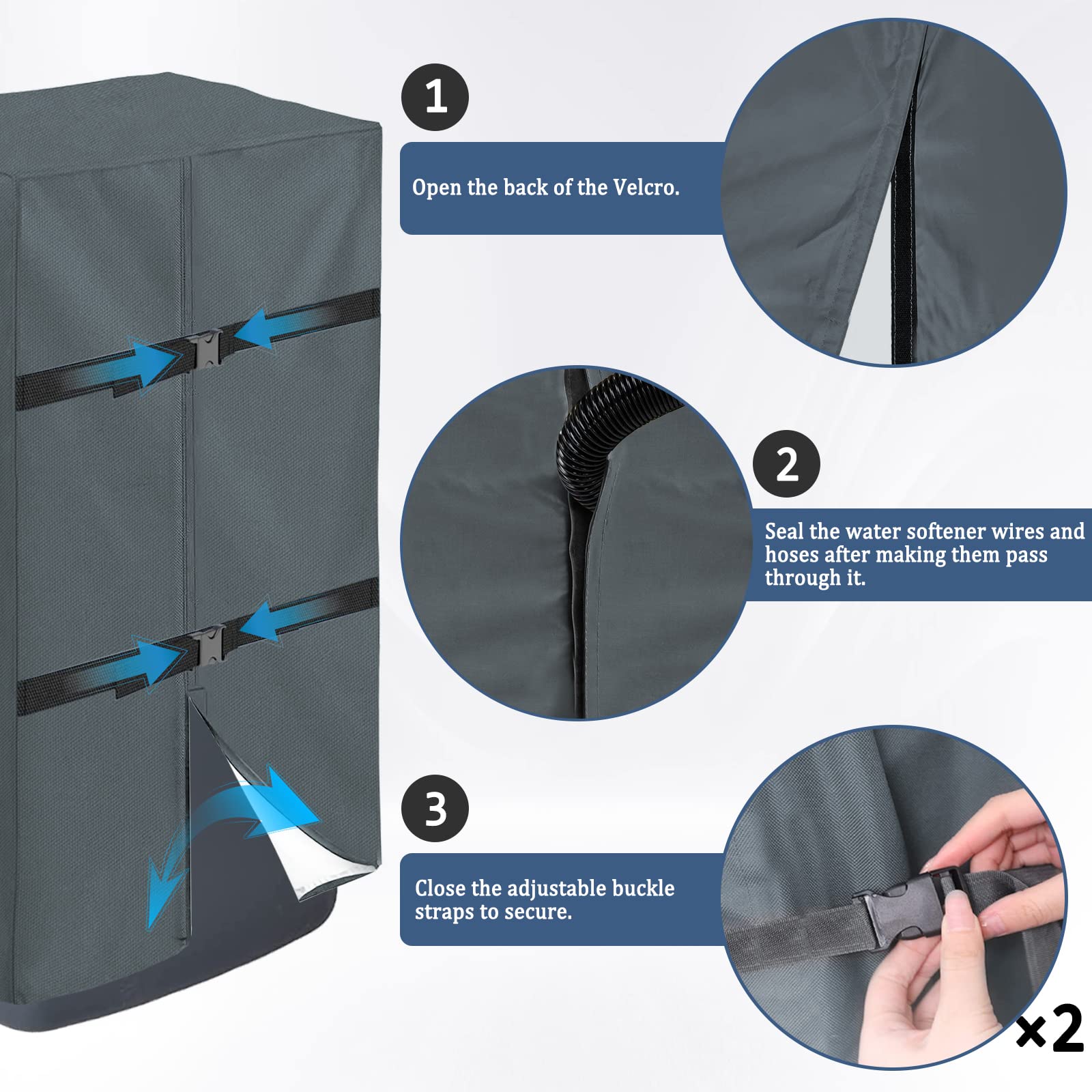 Water Softener Cover - Durable Outdoor Protection -3