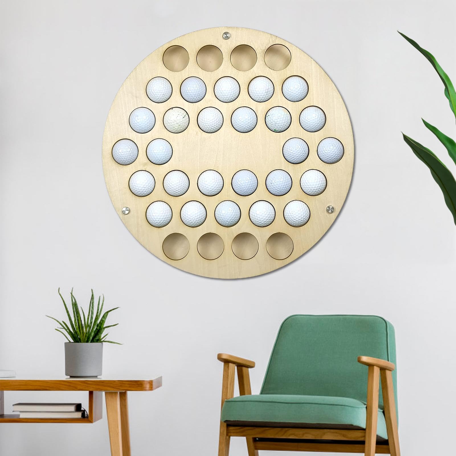 Soporte de bola de golf de madera – Presentación de la colección de bolas