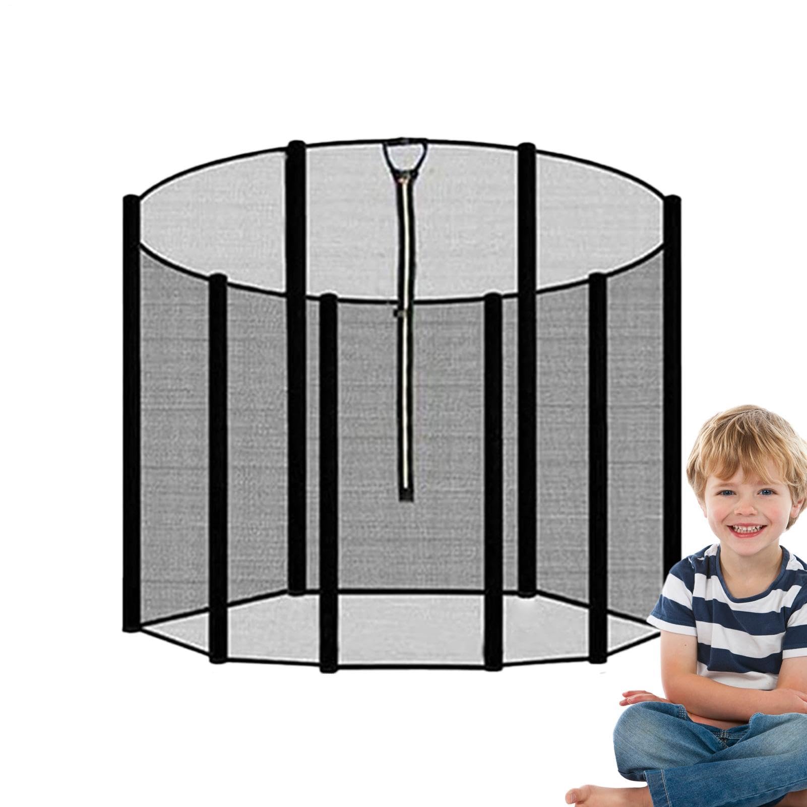 Rete Da Trampolino Di Ricambio Rete In Mesh Per Trampolino | Tessuto Resistente Agli Uv E Alle Intemperie Ad Alta Densità E Traspirante Per Bambini E Ragazzi