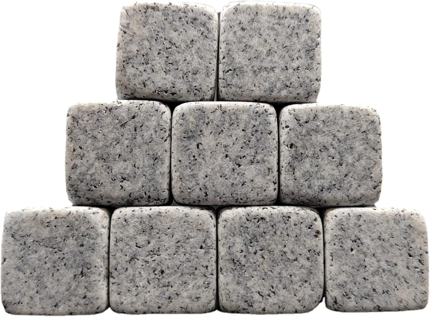 Hielos Reutilizables,Cubitos Hielo Reutilizables,Cubitos De Hielo Reutilizables,9 Piezas, Mármol Gris Claro, Cubitos De Hielo De Mármol Reutilizables, Aptos Para Beber